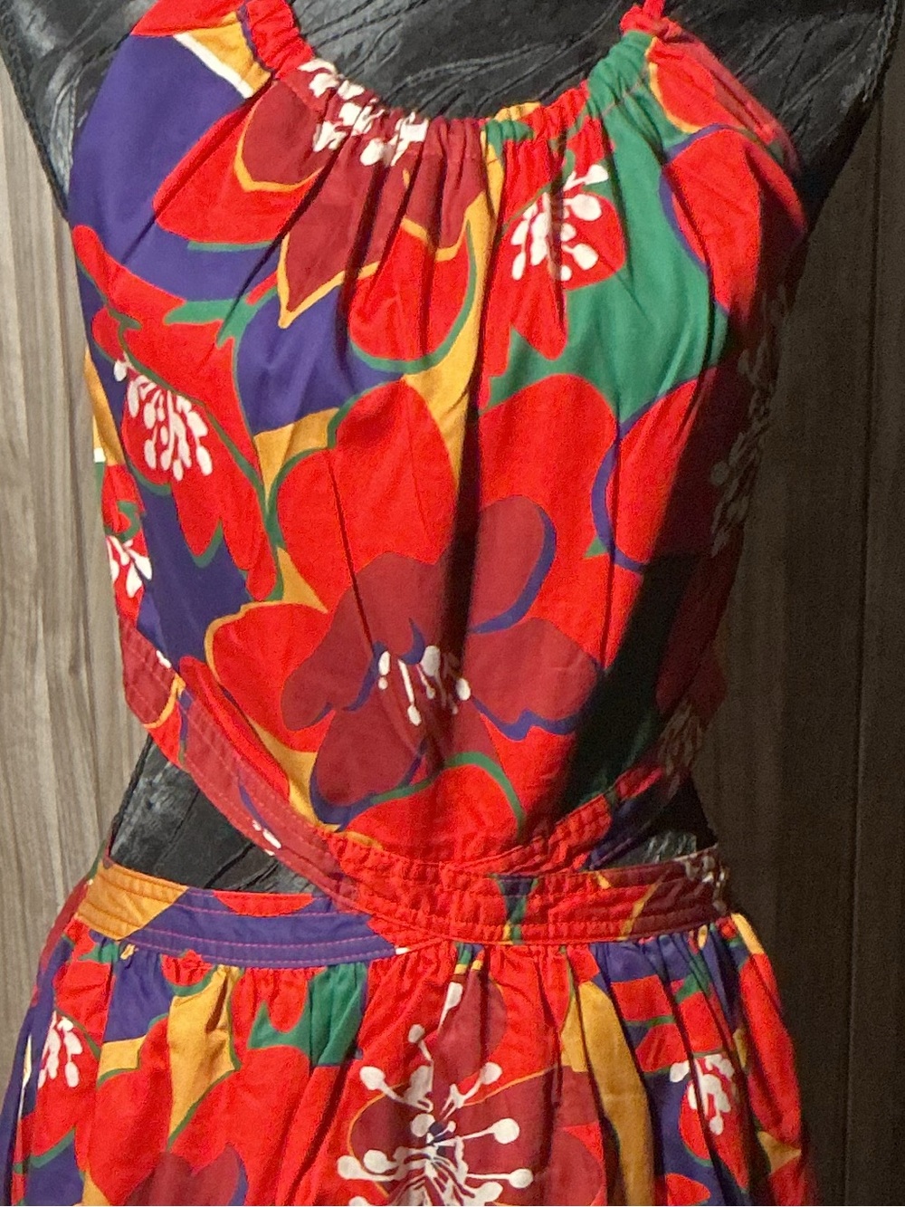 NWT Something Navy Floral Cut Out Midi Dress Size M SWED001984